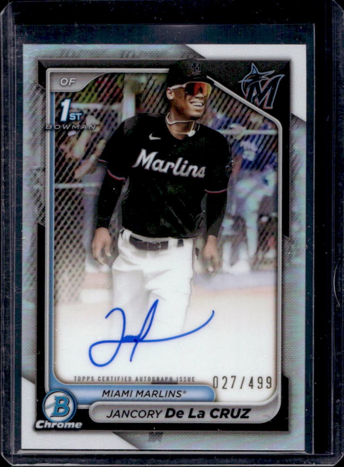 2024 Bowman Chrome Jancory De La Cruz Auto Refractor 1st #27/499