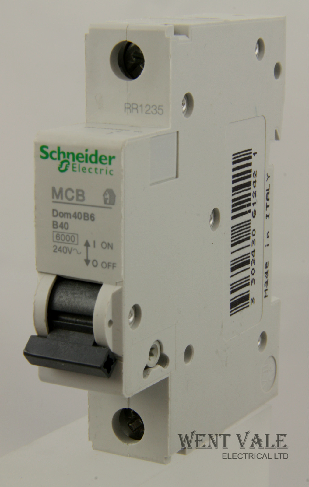 Schneider Domae - DOM40B6 - 40a Type B Single Pole MCB Used