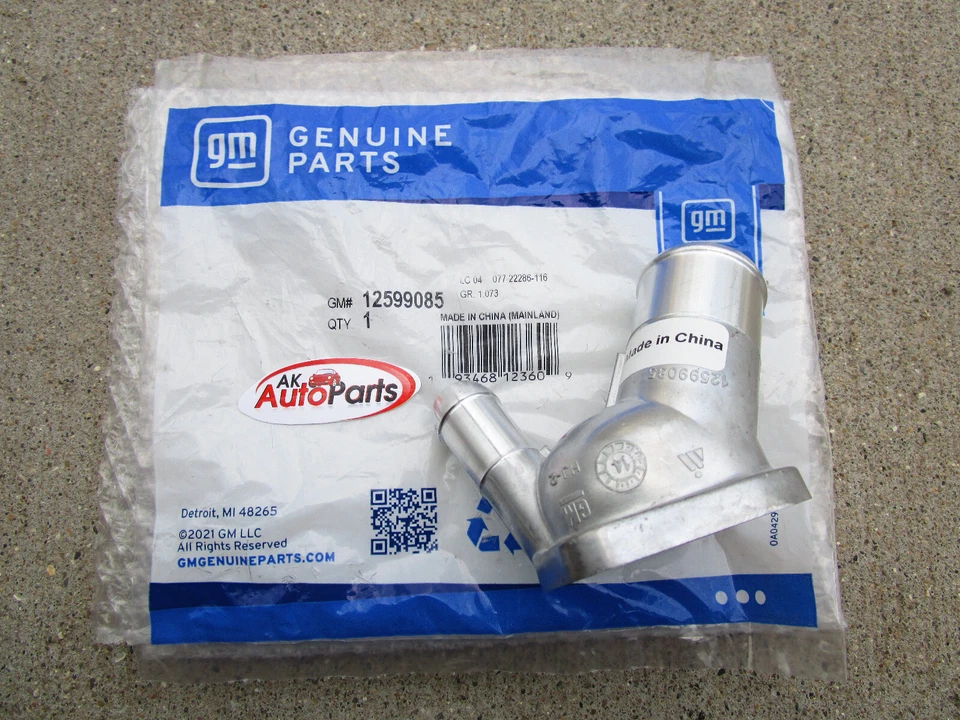 06 - 09 PONTIAC SOLSTICE 2.0L 2.4L MOTOR REFRIGERANTE TERMOSTATO ENTRADA DE AGUA OEM NUEVO Foto 3 de 4