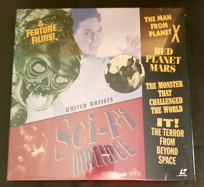 Laserdisc United Artists Sci-Fi Matinee Planet X/Red Planet Mars/Monster/IT NEW