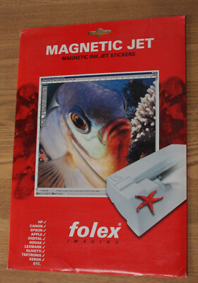 Folex Magnetstrahl-Set für Tintenstrahl A4 zur Herstellung von Magnetaufklebern, Etiketten 2 Sets