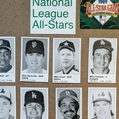 1989 1990 1991 MLB All-Star Game Program Player Cuts - U Pick a player - Picture 157 of 184