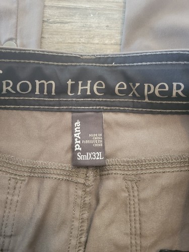 Prana Brown Vintage Womens Straight Cargo Roll-Up Pants Size Small SmlX32L ☆EUC☆ - Picture 6 of 9