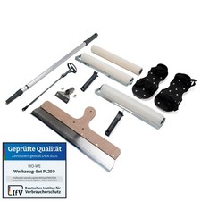 Bodenbeschichtung Set Entlüftungswalze Bodenwalze Stehrakel Nagelschuhe Malerset