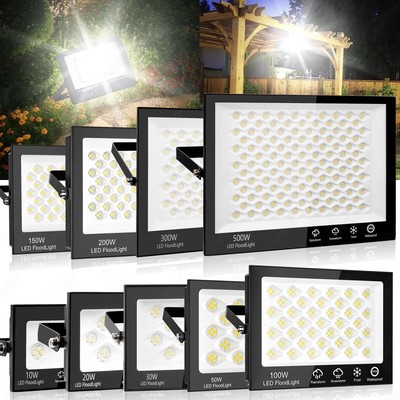 LED Fluter Außen Strahler Scheinwerfer 10W 20W 30W 50W 100W 150W 200W 300W 500W