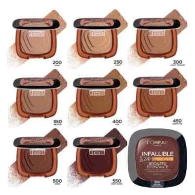 L'OREAL Infallible 24H Fresh Wear Soft Matte Waterproof Bronzer - CHOOSE SHADE
