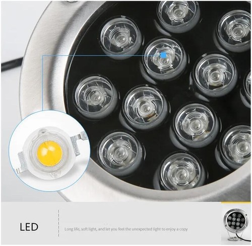 LED Underwater Light Lamp 12V/24V Waterproof Outdoor Pool Fountain Landscape - Picture 5 of 10