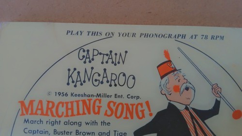 Captain Kangaroo Marching Song Cardboard Record Mini 78 RPM - Imagen 2 de 4