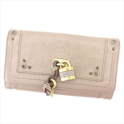 Chloe Geldbörse Portemonnaie Lang Portemonnaie Paddington Beige