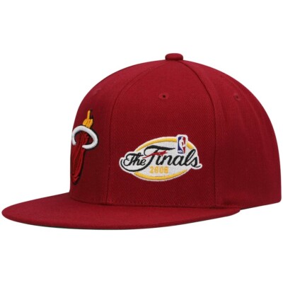 Mitchell & Ness Miami Heat 2006 Finals Adjustable Snapback Hat Cap NEW