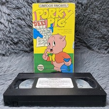 Cartoon Favorites Porky Pig VHS Tape 1940s 1950s Rare Cartoon Classic Movie Film