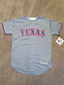 texas rangers road jersey
