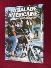 motorcycle brochure catalog: Yamaha XS 400 US CUSTOM