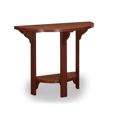 Outdoor Poly Lumber Great Bay Half Round Dining Table Amish Made