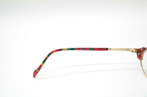 Lunettes Vintage Zeiss 6608 4100 Or Multicolore Ovale Monture NOS - Picture 5 of 6