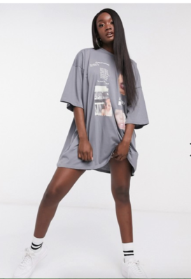 designer oversized t shirt dress POPPIN Chic FIT Oversized T-shirt Dress  POPPIN Chic Apparel
