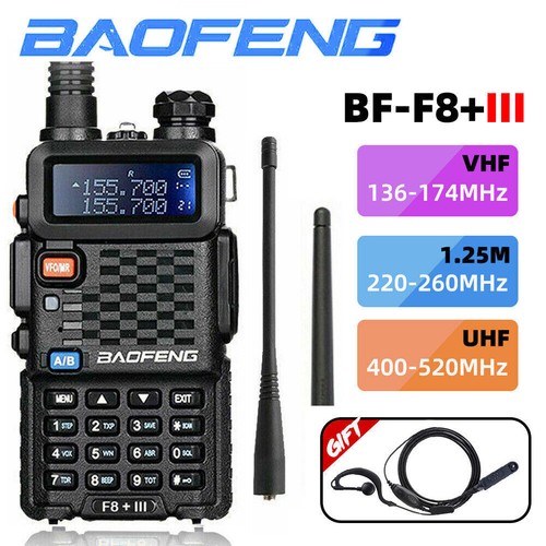 BAOFENG BF-F8 + III VHF UHF Dual-Band Ham Handheld Walkie Talkie Dwukierunkowe radia US - Zdjęcie 26 z 26