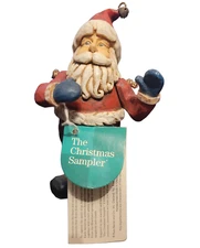 Vintage Russ Berrie Co Santa Claus Ornaments The Christmas Sampler Figure NEW