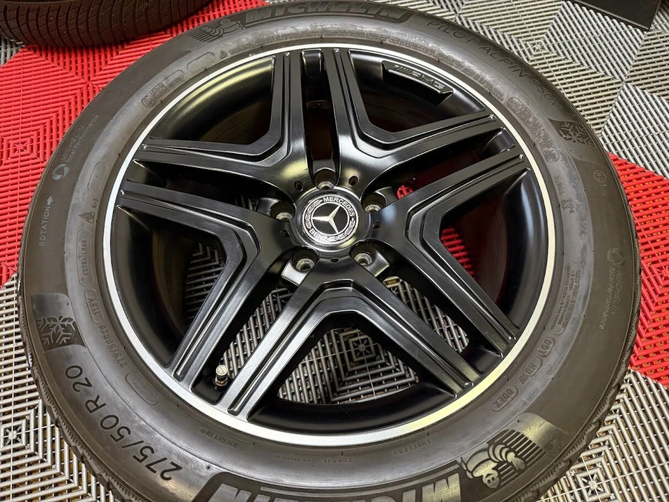 OEM 20" 2013-18 Mercedes Benz G Wagon G63 G550 AMG Rims Wheels Tires Satin Black - Image 4 of 4