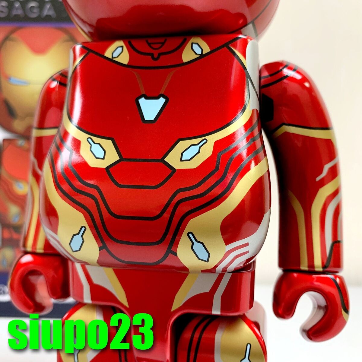 Medicom % + % Bearbrick ~ Marvel Infinity Saga Ironman Be@rbrick Mark