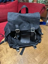 NEW Cocktail Kingdom Waxed Canvas Bartenders Backpack Black