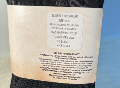 Wrangler Ultra Dri nahtlose Zehe Westernstiefelsocken für Herren 4 Paar große Farbe schwarz - Bild 4 von 6