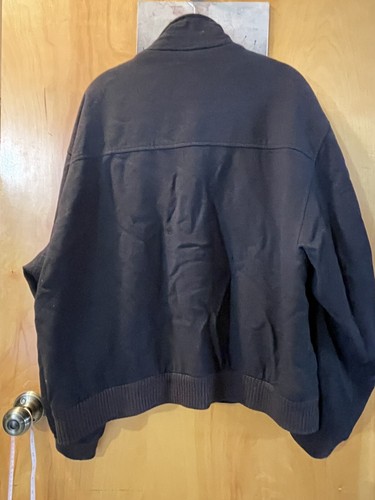 Mens M black NORDSTROM WOOL BLEND JACKET zip front & thrashed a bit - Picture 6 of 8
