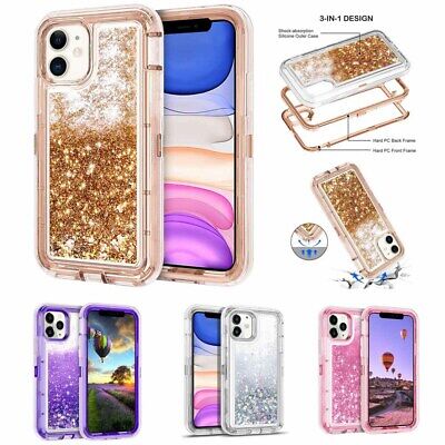 For Iphone 11 Pro Max Bling Glitter Case Cover W Screen Fits Otterbox Defender Ebay