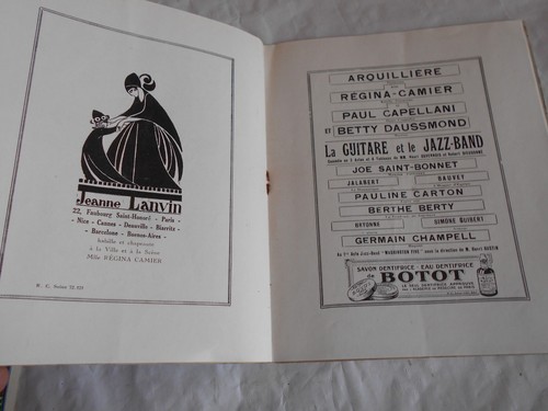 Vintage Theatre Des Nouveautes programme French La Guitare et le Jazz band 1924 - Picture 4 of 5