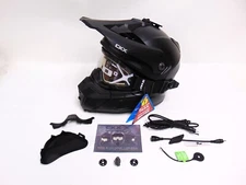 CKX Titan Black Matte Snowmobile Helmet Heated Goggles L XL 2XL 3XL 50916