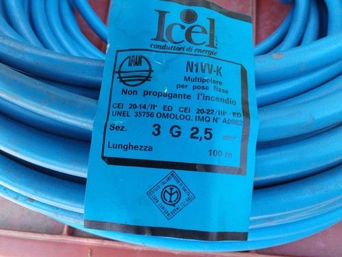 Cavo Icel N1VV-K 3X2,5 BLU - Foto 4 di 5
