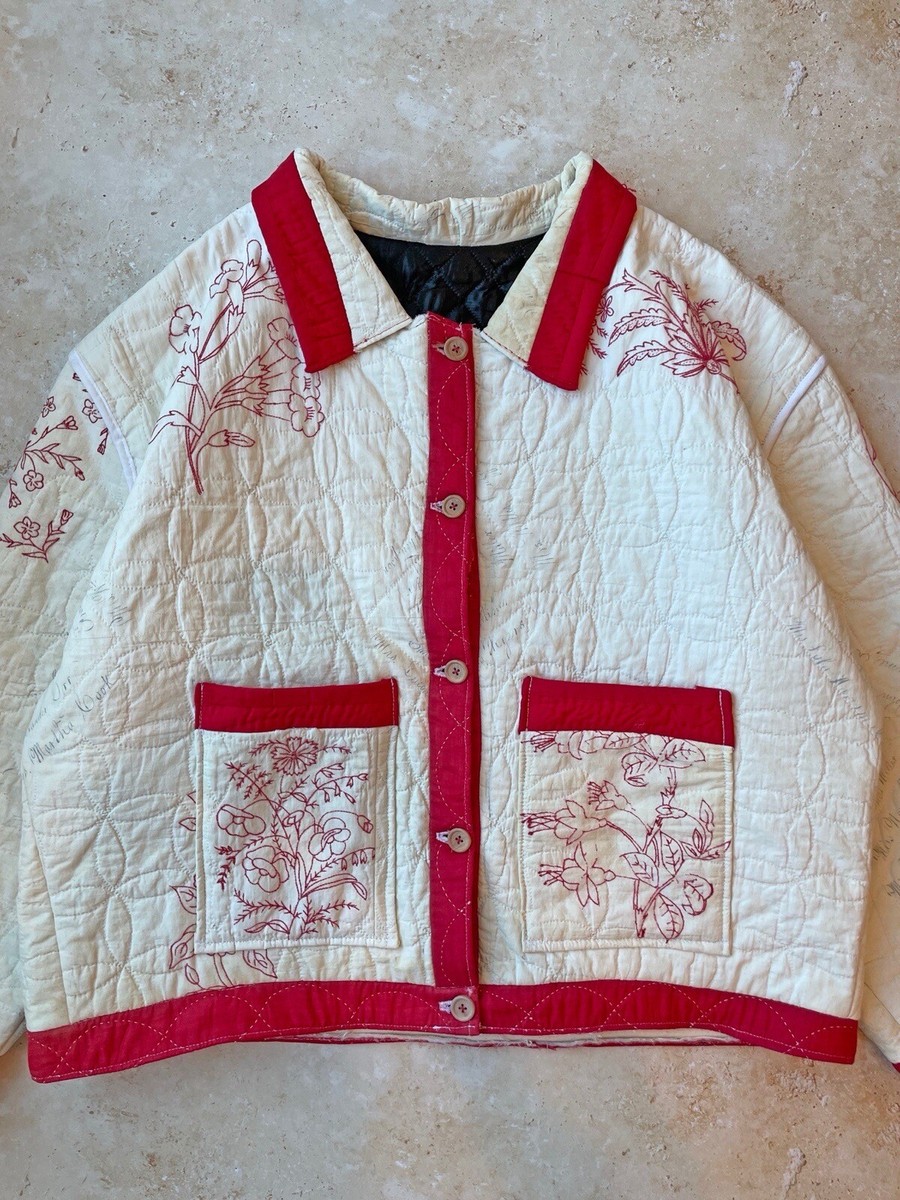 ジャケット・アウター CUTWORK EMBROIDERY JACKET Embroidered Quilted Jacket – Red Door Boutique
