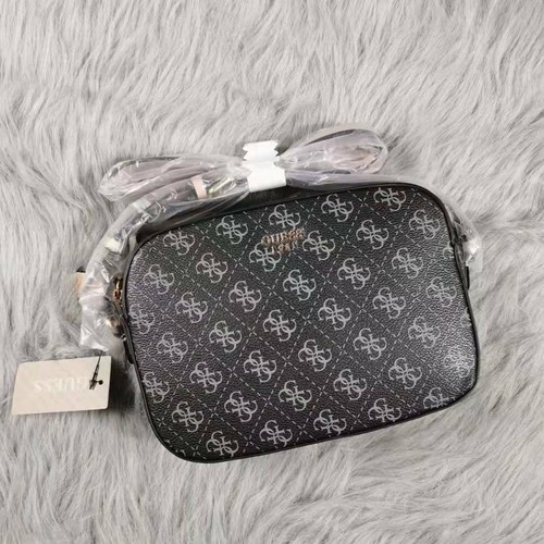 Guess Print Crossbody Handbag Top Zip Satchel Women Bag Shoulder Square