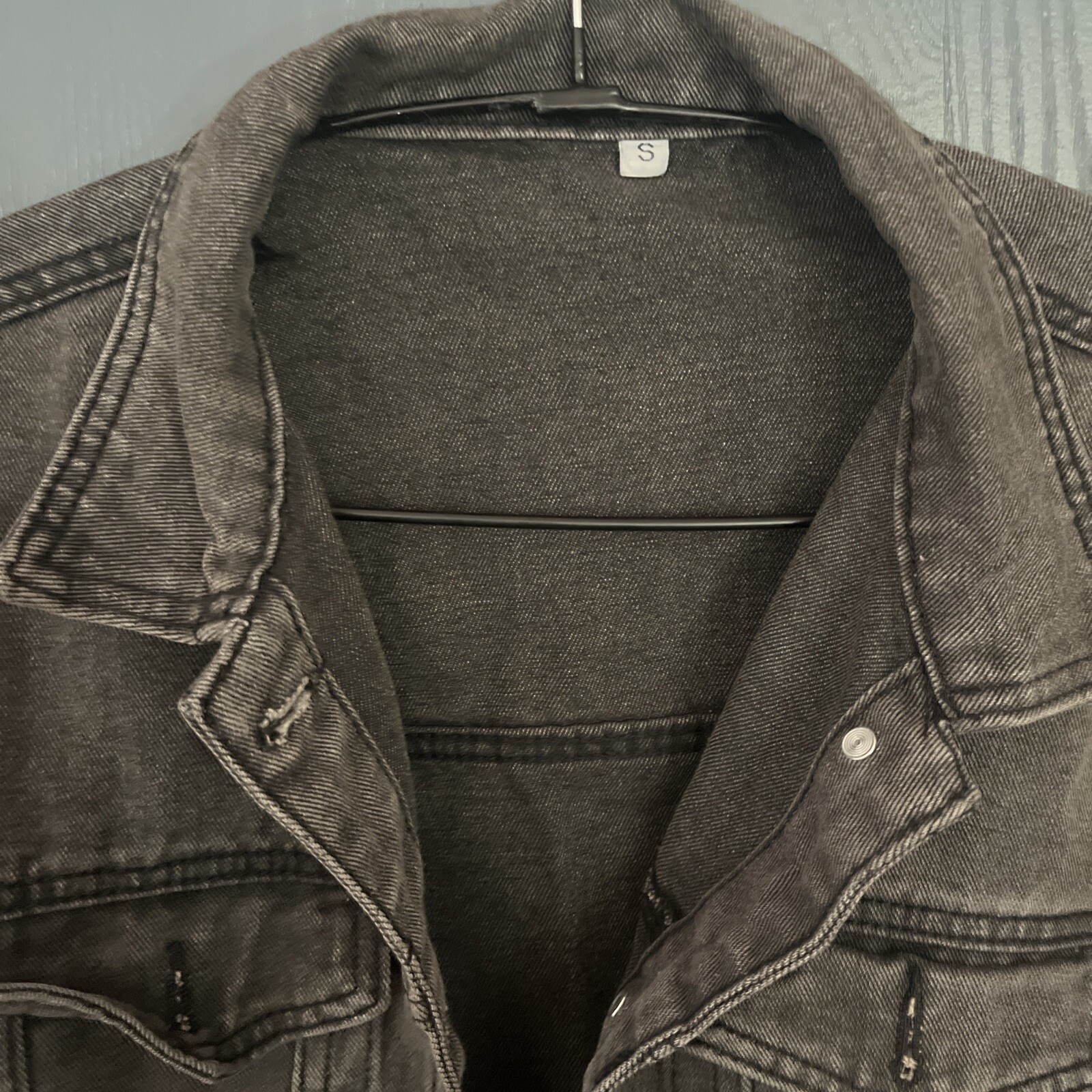 Black Denim Jacket - image 2