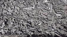    NEW 100 LIGHT GREY GRAY LEGO PIECES FROM HUGE BULK LOT BRICKS PARTS  RANDOM