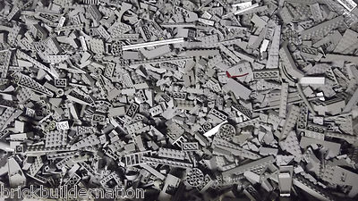 #ad ☀️NEW 100 LIGHT GREY GRAY LEGO PIECES FROM HUGE BULK LOT BRICKS PARTS @ RANDOM $16.49