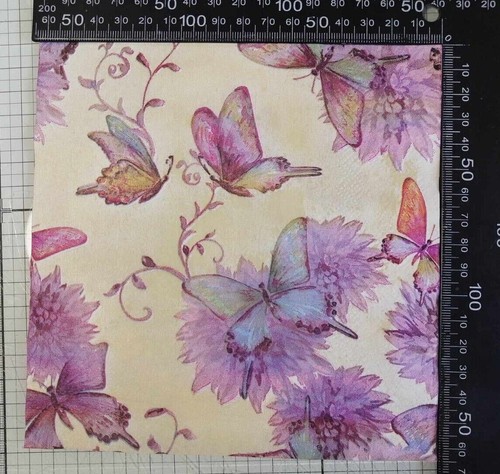 3-PLY Bee Butterfly Paper Decoupage Napkins 33cm x 33cm Serviette Mixed Media - Picture 27 of 36