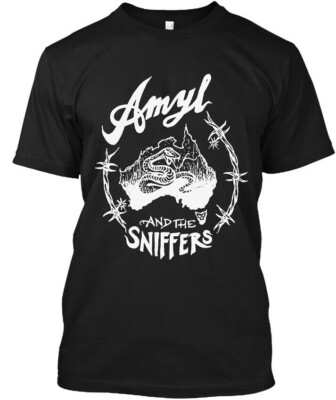 AMYL AND THE SNIFFERS Tシャツ Lサイズ ブラック Amyl and the Sniffers Australia Music Retro Art Logo T-Shirt S-5XL