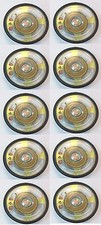 10 PACK - CES - 2.25" ROUND POLY WEATHER RESISTANT SPEAKERS .5WATT # ZYD582-10PK