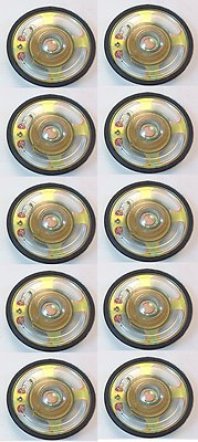 10 PACK - CES - 2.25'' ROUND POLY WEATHER RESISTANT SPEAKERS .5WATT # ZYD582-10PK
