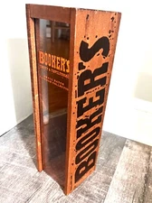 Vintage Booker's Small Batch Bourbon Empty Wood Embossed Display Box