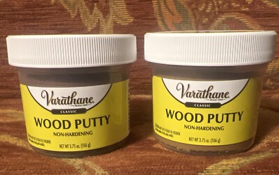 2 Pack Wood Putty Filler Varathane Non-Hardening Early American & Red Mahogany