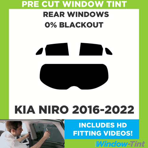Película opaca 0 % tinte ventana precortada trasera para Kia Niro 2016-2022 - Imagen 1 de 10