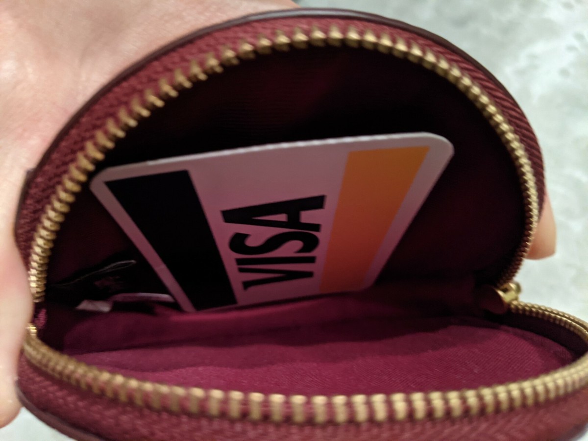 Coach Rexy & Carriage Tan 🦖 T-Rex Round Coin Case Card Holder