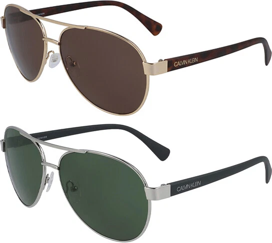 Calvin klein on sale men's aviator sunglasses