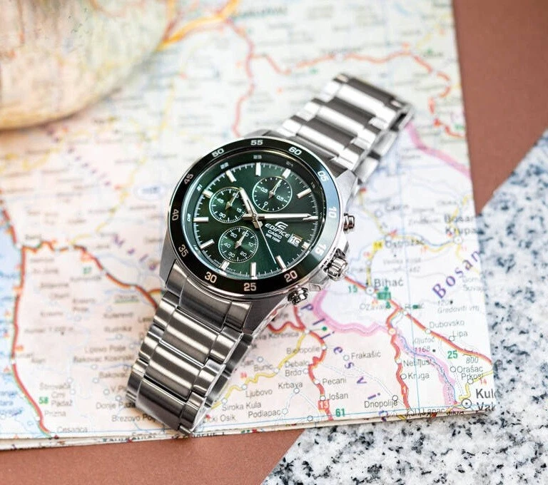 CASIO EDIFICE EFR-526D-3AVUEF DE HOMBRE EN ACERO CON CRONOMETRO Y FECHA - Imagen 4 de 4