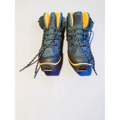 LL Bean SNS Profil Cross Country Ski Boots Teal Black Orange Mens 7 EUR 41 OHU13