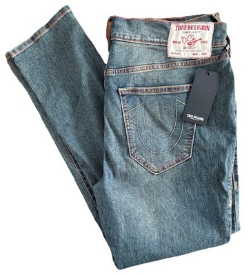 TRUE RELIGION ROCCO SN 32 INSEAM 700402 RELAXED SKINNY JEANS 36 X 32