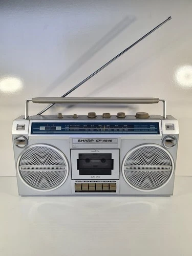 Vintage Sharp Boombox GF-4646 Radio Cassette GF-4646A