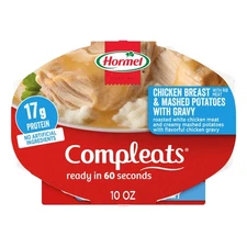 Chicken Breast & Mashed Potatoes with Gravy Microwave Tray, 10 Oz (Pack of 6)